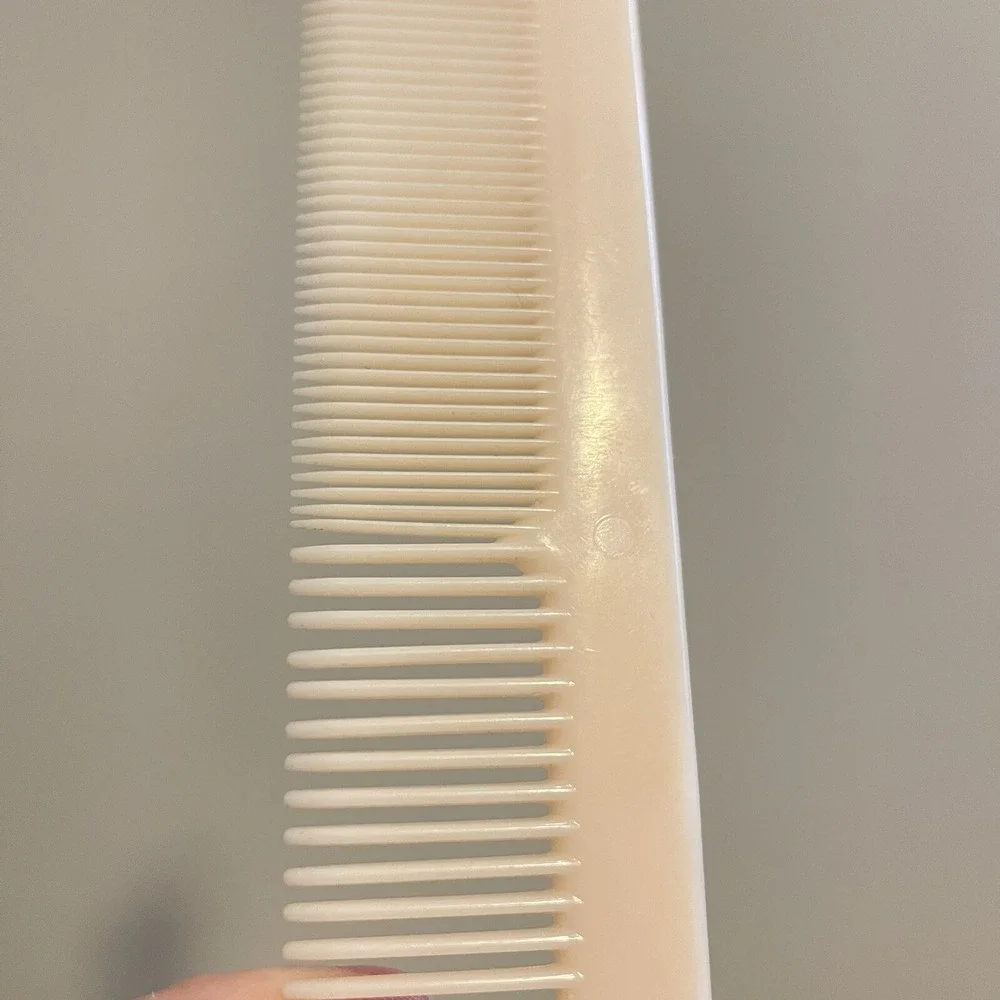 VINTAGE NYLON UNBREAKABLE HAIR COMB PINK  MADE IN‎ U.S.A. PURSE POCKET TRAVEL